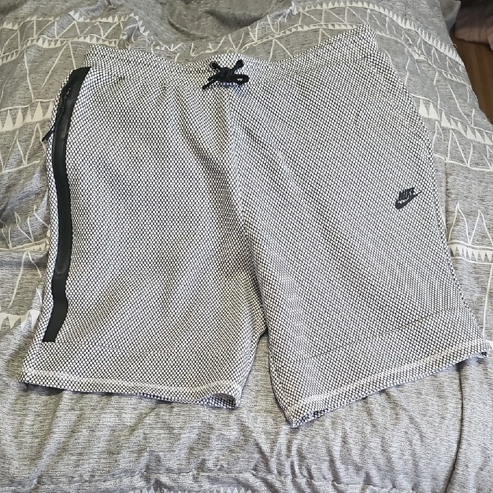 Nike Black and White Checkered Shorts